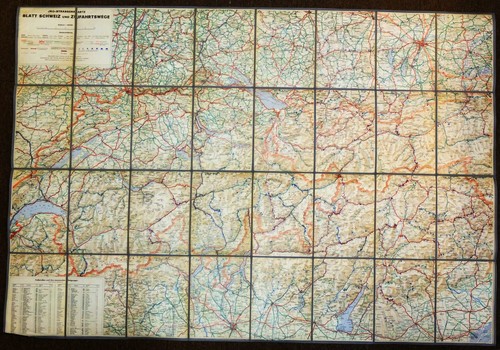 1944 original karte schweiz - original,