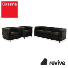 Cassina LC 2 Leder Dreisitzer