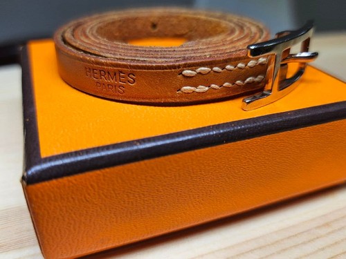 Hermes logo buckle - hermes, leather