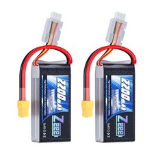 2x Zeee 7.4V 2200mAh 2S Short