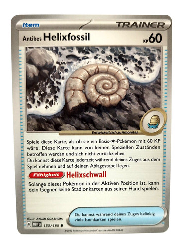 Pokemon karte antikes - karte:,