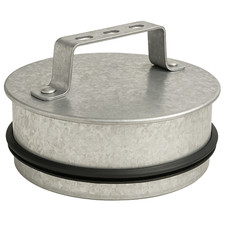 Enddeckel Wickelfalz Abschlussdeckel Griff Gummidichtung Abschluss Deckel Rohr