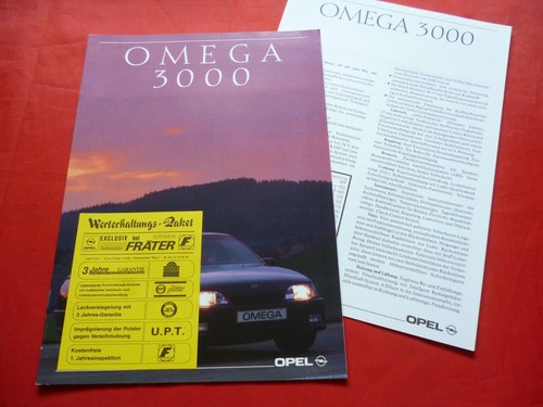Opel omega 3000 prospekt - a,