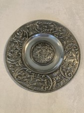 Zinnteller Wandteller Duplikat Eines Alten Tellers, Hubertus jagdszenen 24 cm Dm