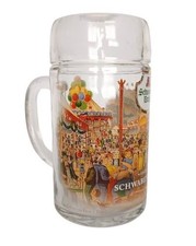 Bierglas Bierkrug Maßkrug Humpen 1L Cannstatter Wasen Oktoberfest Schwaben Bräu