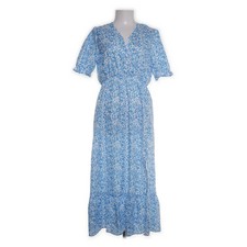 Kleid, Größe: M, Blau/Weiß