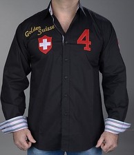 Golden Crown "Golden Suisse" Hemd schwarz l-6xl