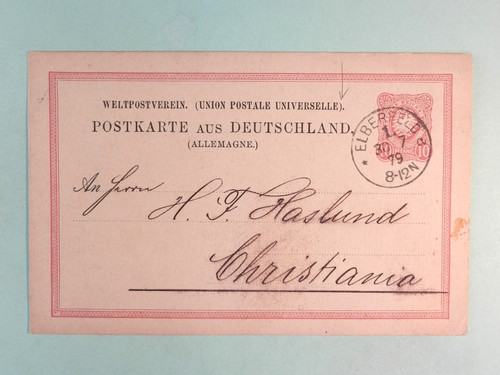 Reich auslandsganzsache p8 - dt.,