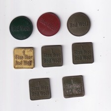 8  Alte Biermarken Pfandmarken Kurheim Bad Wolf in Neu Ulm