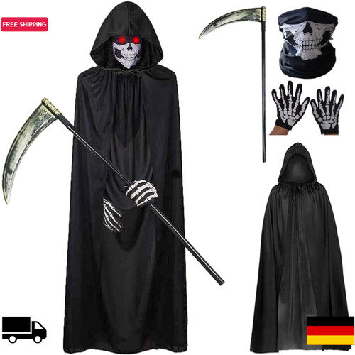 Sensenmann kostüm herren mit - kostüm,