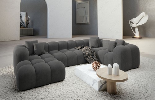Sofa stoff wohnlandschaft - stoff,