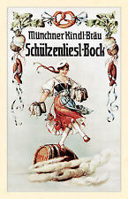 Münchener Kindl Bräu Schützenliesl Bock Oberbayern Bedienung Plakate A2 425