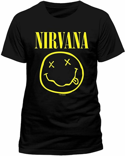 Nirvana smiley t shirt - nirvana,