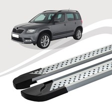 Trittbretter passend für Skoda Yeti ab Baujahr 05/2009-12/2017 VISO Silber mIt A