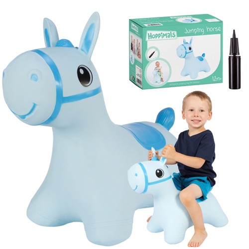 Hoppimals hüpfpferd blau - hoppimals,