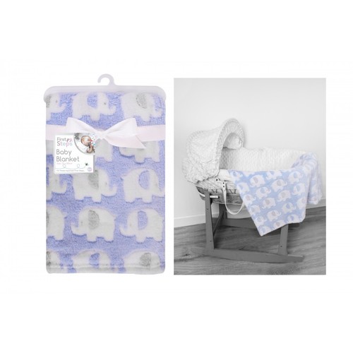 Babydecke elefant weich fleece - elefant,