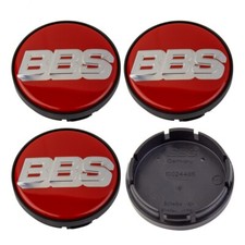 4x BBS Nabendeckel Emblem Felgendeckel 56mm Rot Nürburgring 10017110 10024485