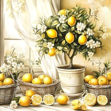 Deko Bild Zitronenbaum