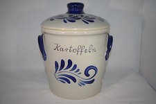 Kartoffeltopf grau blau NEU