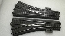 2x Märklin C Gleis Weiche 1xlinks 24611 u. 1x rechts 24612