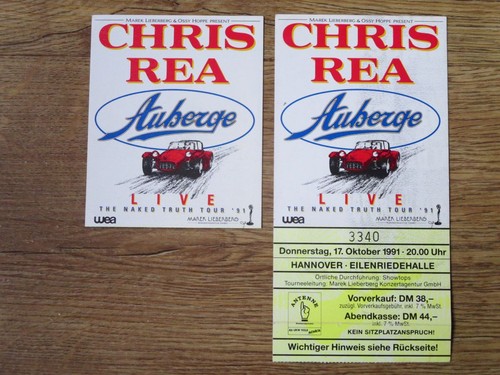 Chris rea tickets konzertkarte - chris,
