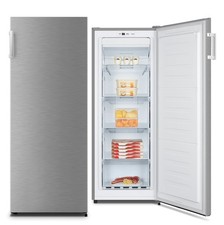 PKM Gefrierschrank No Frost Tiefkühlschrank 155 Liter Eisschrank Silber 5 Fächer