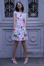 Damen Kleid Blumenkleid 60er True VINTAGE 60's woman flower dress Damenmode