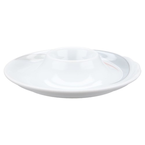 Eierbecher mit schalenablage - eierbecher,