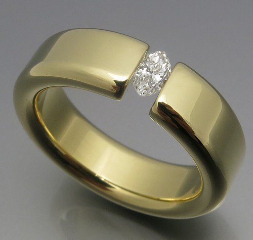 Reif design navette - navette, diamant