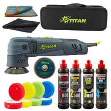 Exzenter Poliermaschine 9mm 4x Menzerna Auto Politur 2 Polierteller 4 Polierpads