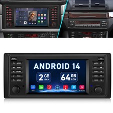 Für BMW 5er E39 X5 E53 7er E38 Android 14 Carplay Autoradio GPS NAVI RDS BT 64GB