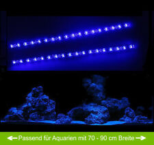 Aquarium Mondlicht 2 x 30 cm LED Lichtleiste Komplettset blau flexibel-slim