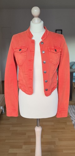 Damen jeansjacke only orange - jeansjacke,
