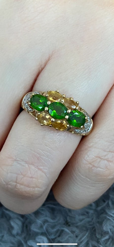 Ring gold edelsteine - 9, kt