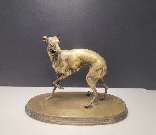 Vintage bronze windhund - bronze, /