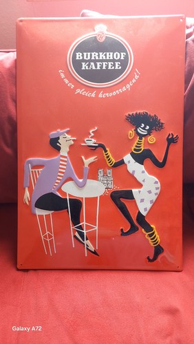 Burkhof kaffee blechschild - burkhof,