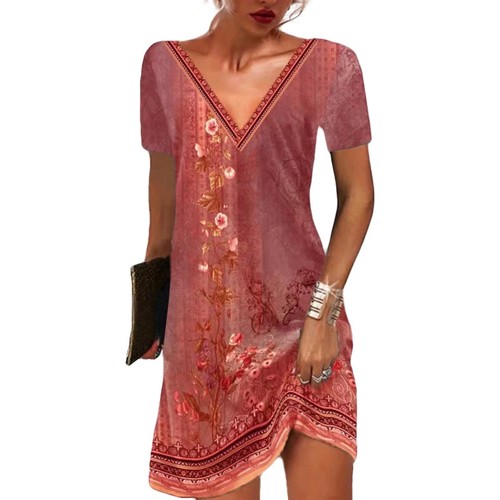 Damen blumen sommerkleid - damen,