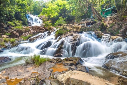 Wandbild datanla wasserfall - wandbild:, datanla-wasserfall