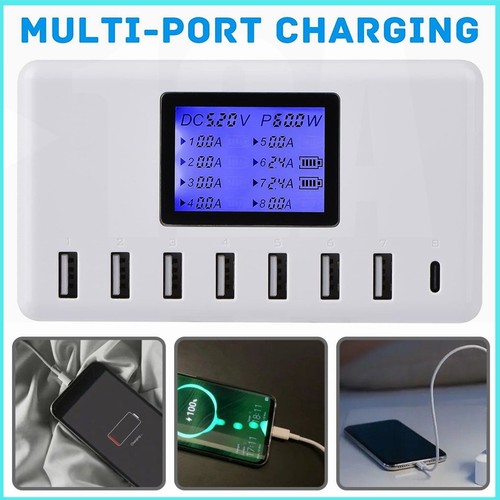 60w usb ladegerät mehrfach 8 - mehrfach,,