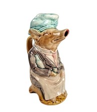 vintage Majolika Krug Kanne