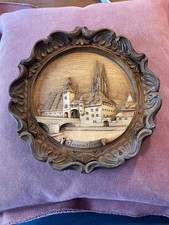 Wandteller Holz Regensburg, ca. 20cm