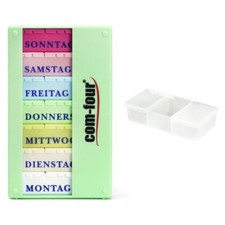 Medikamentendosierer 7 Tage - Medikamenten-Box - mint-grün
