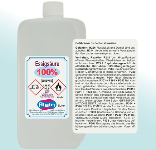 Essigsäure 100 1l eisessig - ,