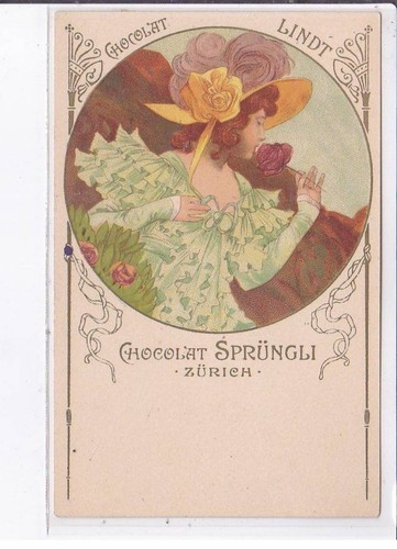 Reklame lindt und sprungli - und,