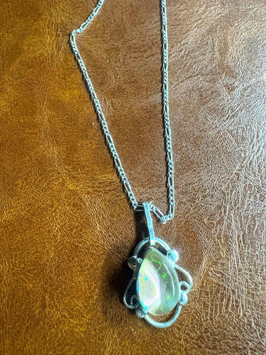 Halskette mit triole opal - halskette,