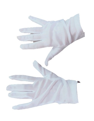 Weiße handschuhe pantomime - weiße,