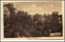NERCHAU Partie am Bahnhof 1929 Dt. Reich AK Bedarfspost gelaufene Postkarte