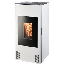Haas+Sohn Pelletofen HSP 4.0-F1-06 weiß KV inkl. 2R ohne Anschluß 8,5 kW