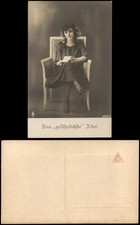 Das „gefährlichste" Alter Serienkarte mit Frau und Liebesbrief 1910