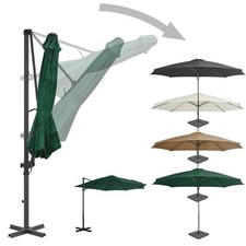 3M Sonnenschirm mit Schirmständer Ampelschirm Strandschirm Markt schirm